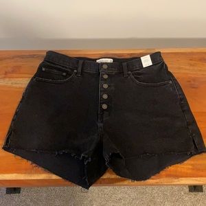 Abercrombie Curve Love High Rise Mom Shorts